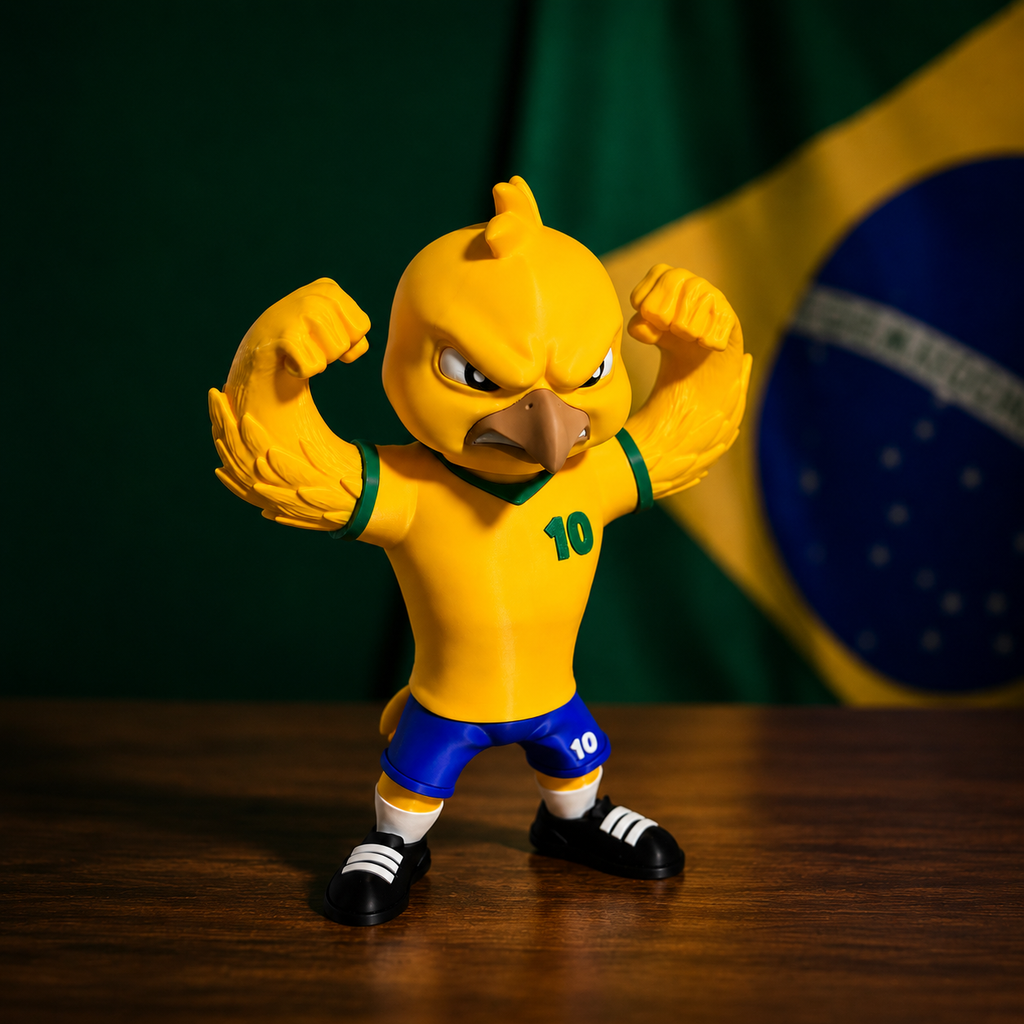 Brazilian Canary Mascot – Limited Edition Collectible
